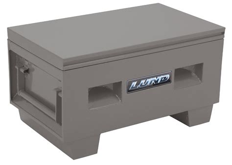 lund 60 steel chest job box model number 08060g|Lund Universal Steel Job Site Box/Chest – Grey, 08060G.